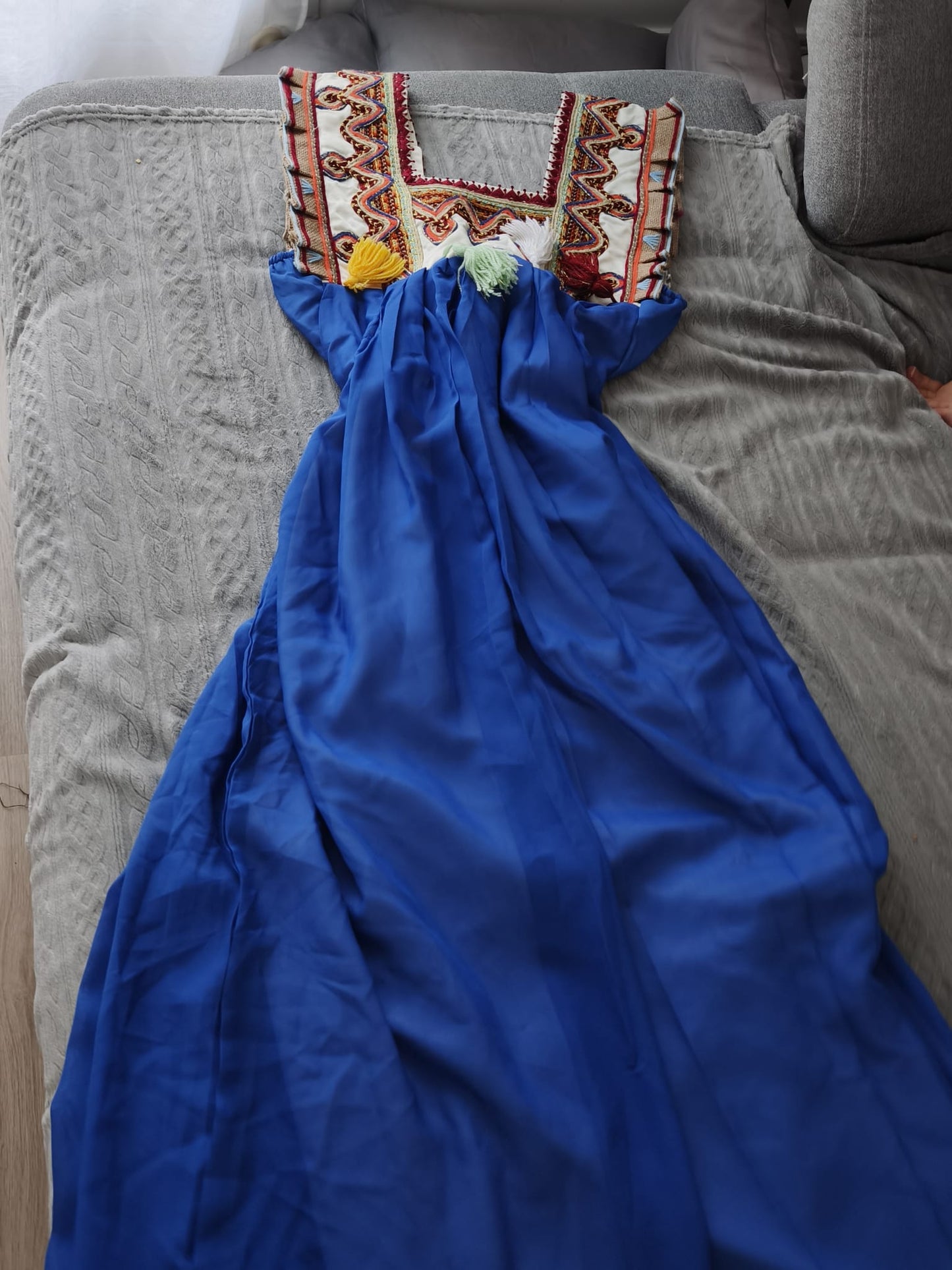 Robe Kabyle bleu moderne