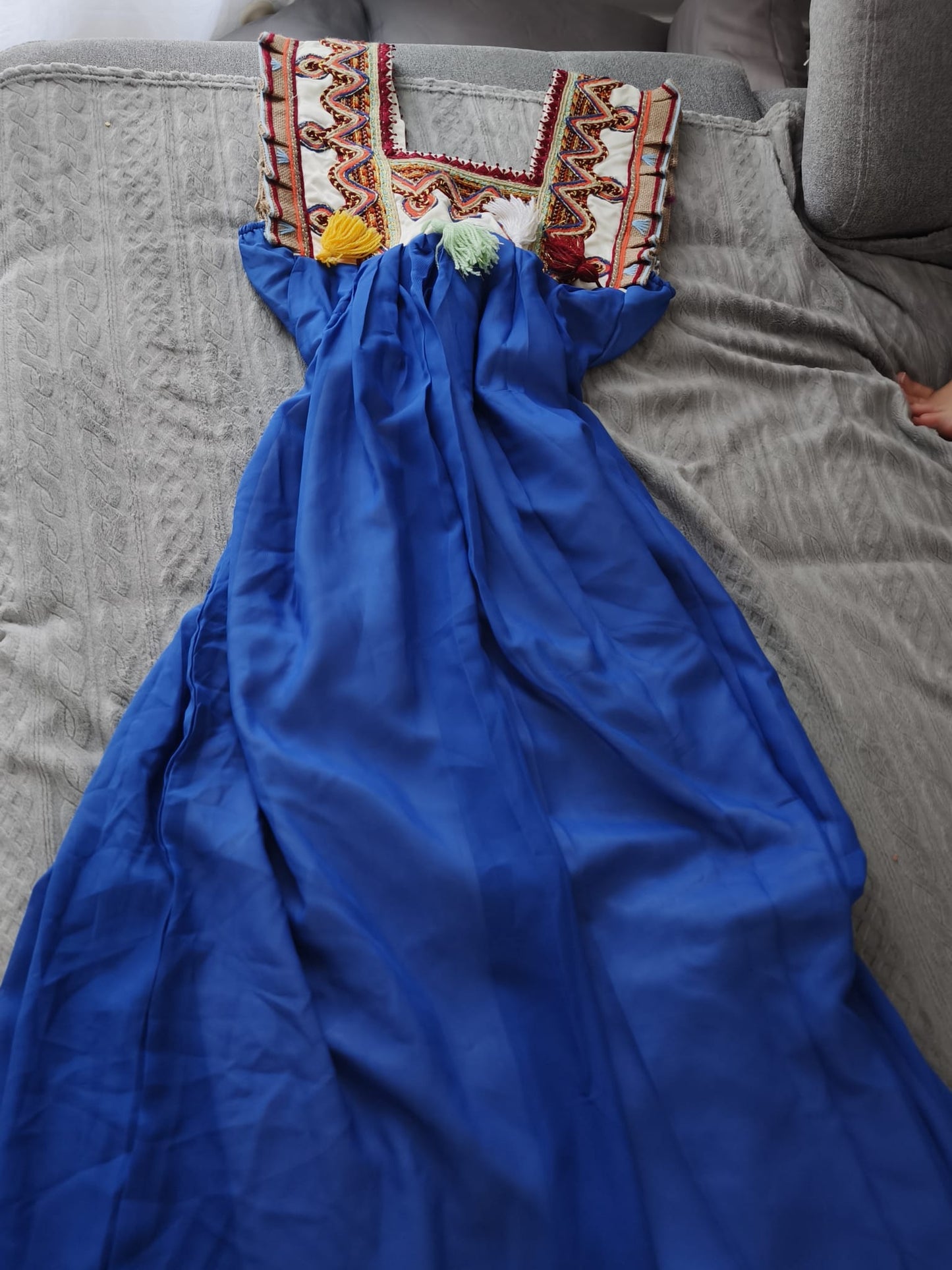 Robe Kabyle bleu moderne